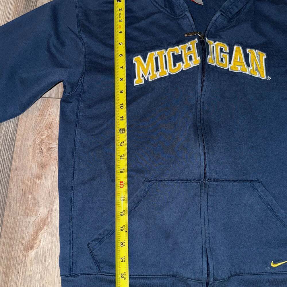 Nike Michigan women’s XL Blue Full Zip Front Hoodie game day college sportswear - Picture 7 of 12